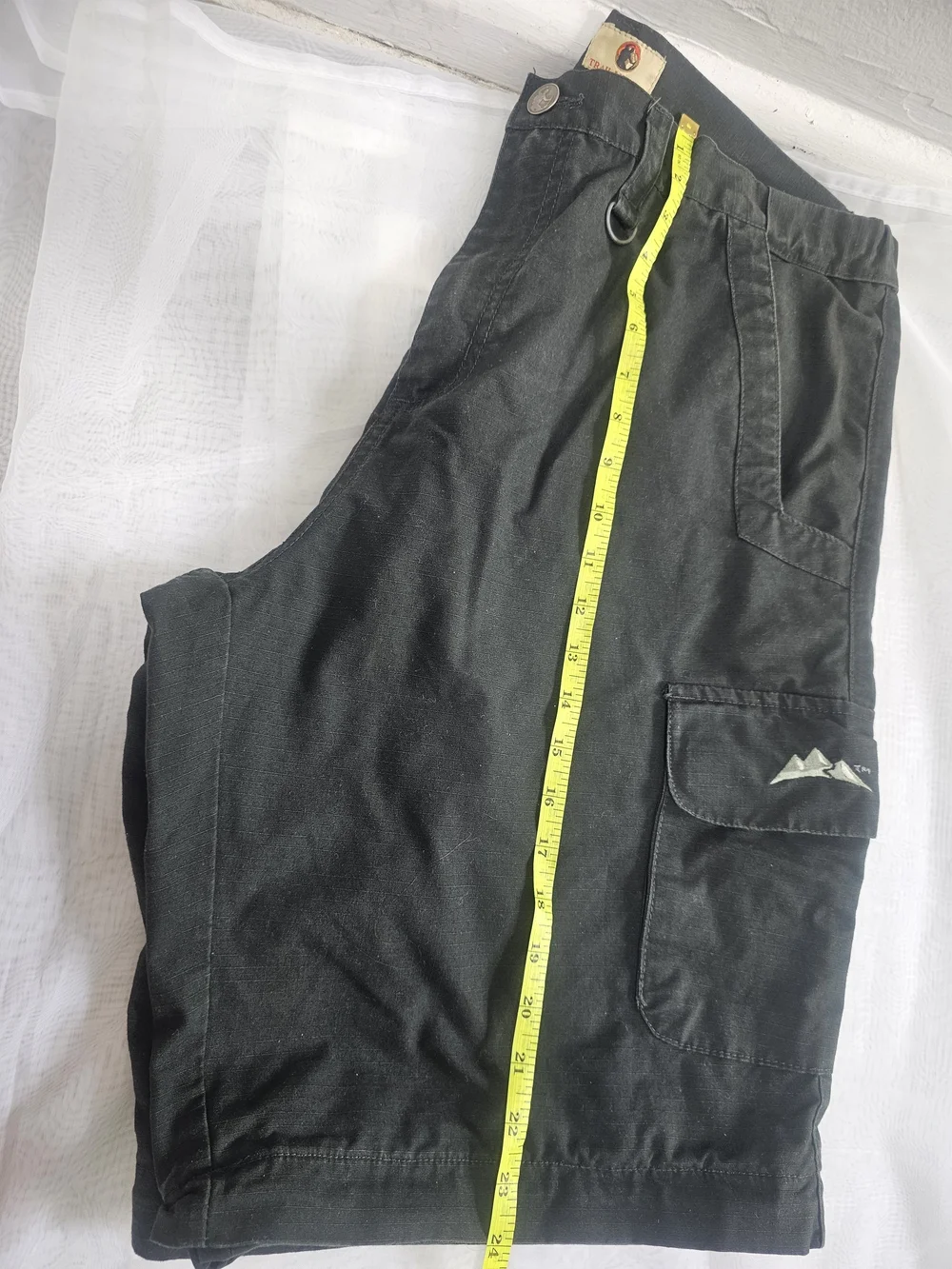Trail Life USA Men’s Black Ripstop Cargo Shorts Pockets Size XL
